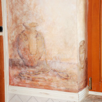Malowidło ścienne w kuchni, martwa natura, wnętrze prywatne (2007)