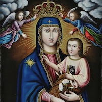 Kopia obrazu ołtarzowego: Matka Boska z Dzieciątkiem
